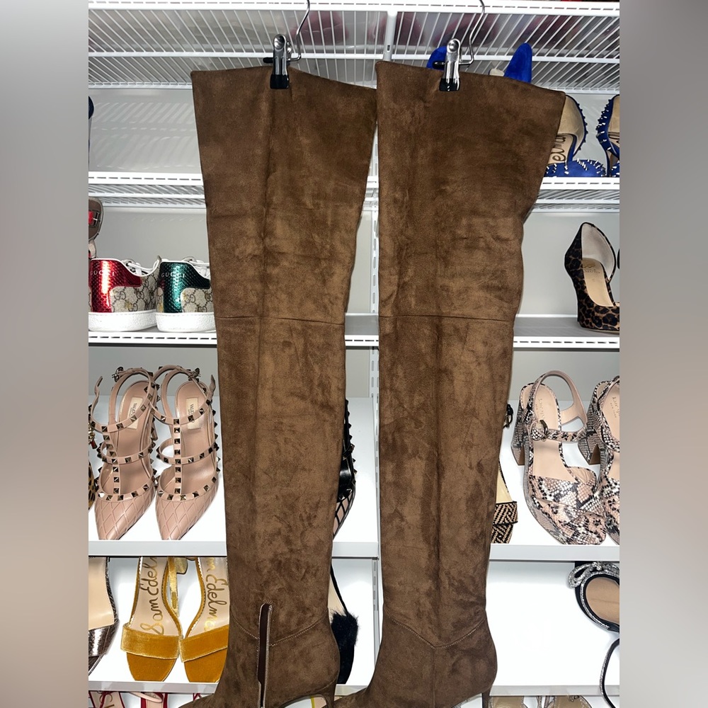 brown knee high boots size 11